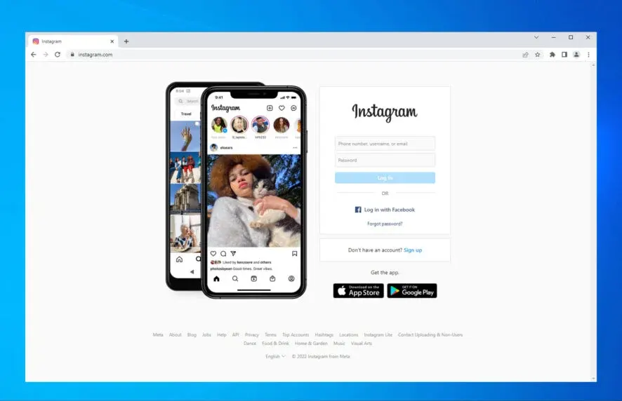 Open Instagram in a Browser