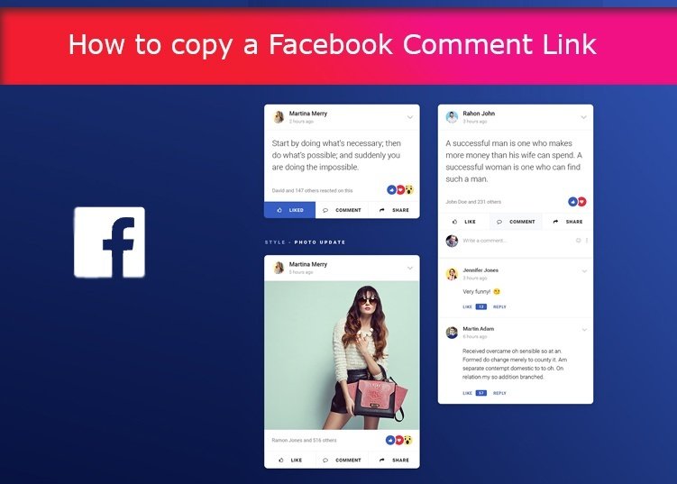 How to copy a Facebook Comment Link