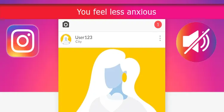 You feel less anxious