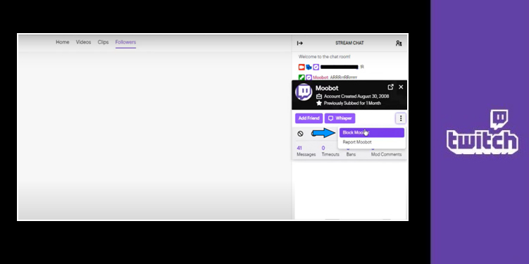 How to Block someone on Twitch & how to tackle harassment on Twitch