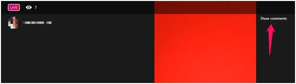 How to Hide Comments on a Live Video
