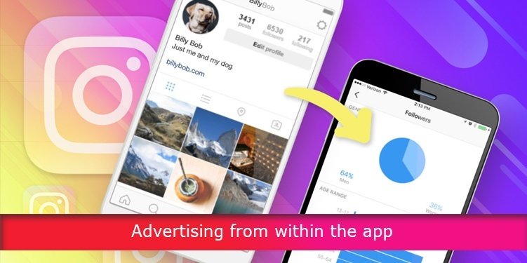 Advertising from within the app