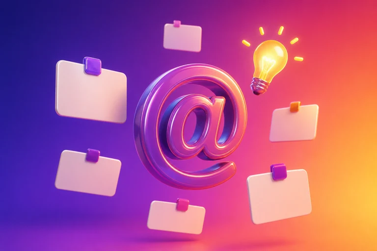 Instagram username generator produisant des idées de pseudos autour d'une arobase