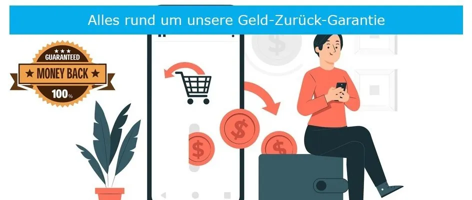 Alles rund um unsere Geld-Zurück-Garantie