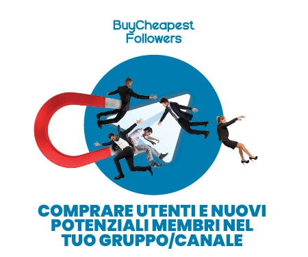 Comprare utenti e nuovi potenziali membri nel tuo Gruppo/Canale Comprare utenti e nuovi potenziali membri nel tuo Gruppo/Canale