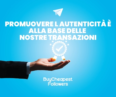 Promuovere l’autenticità è alla base delle nostre transazioni Promuovere l’autenticità è alla base delle nostre transazioni