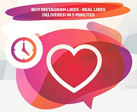 BUY INSTAGRAM LIKES - REAL LIKES - DELIVERED IN 5 MINUTES
