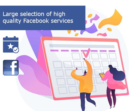 Large selection of high quality Facebook services
