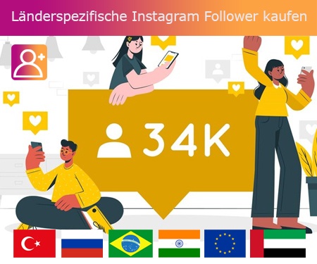 Länderspezifische Instagram Follower kaufen