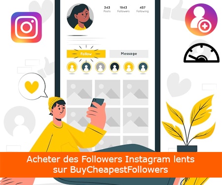 Acheter des Followers Instagram lents sur BuyCheapestFollowers