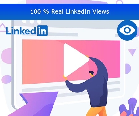 100 % Real LinkedIn Views