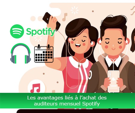 Les avantages liés à l’achat des auditeurs mensuel Spotify