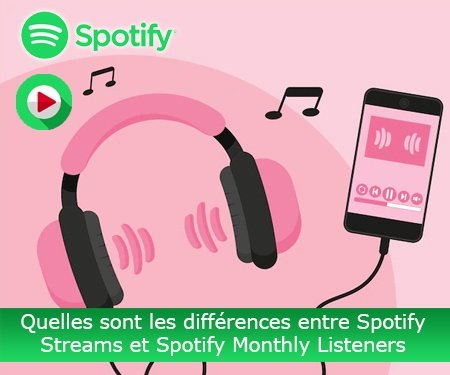 Quelles sont les différences entre Spotify Streams et Spotify Monthly Listeners