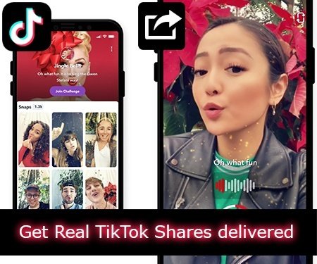 Get Real TikTok Shares delivered