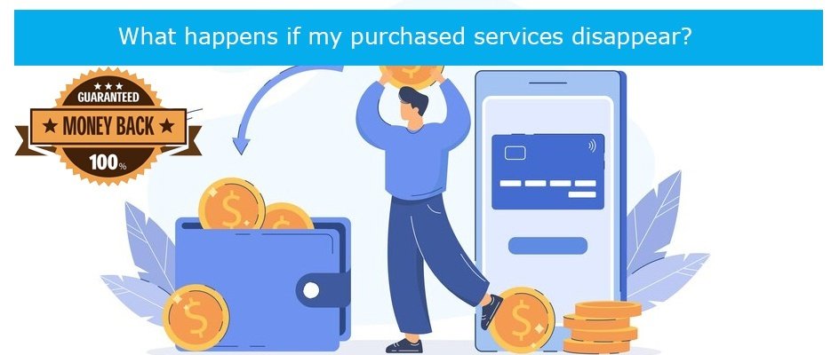 What happens if my purchased services disappear?
